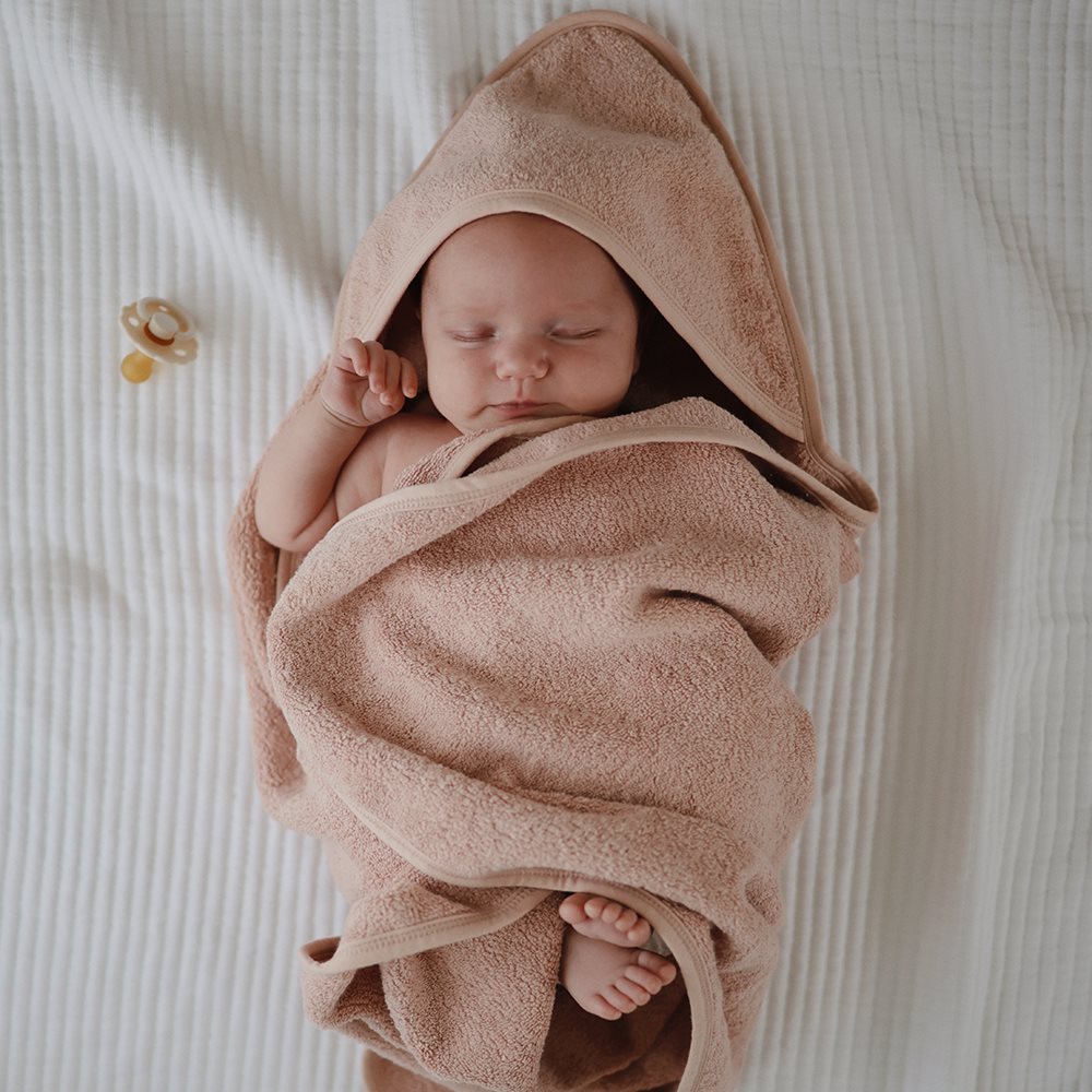 MUSHIE HOODED TOWEL - BLUSH