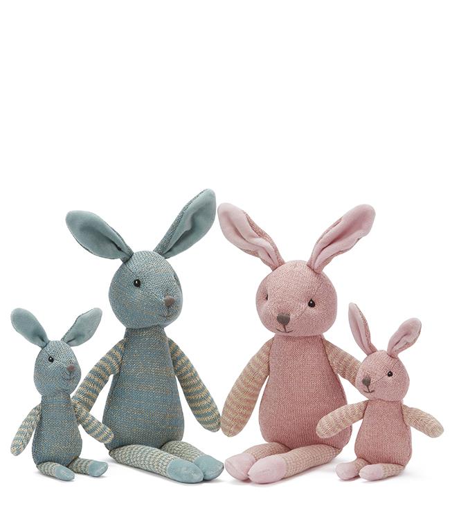 NANA HUCHY - BOBBY THE BUNNY RATTLE (BLUE)