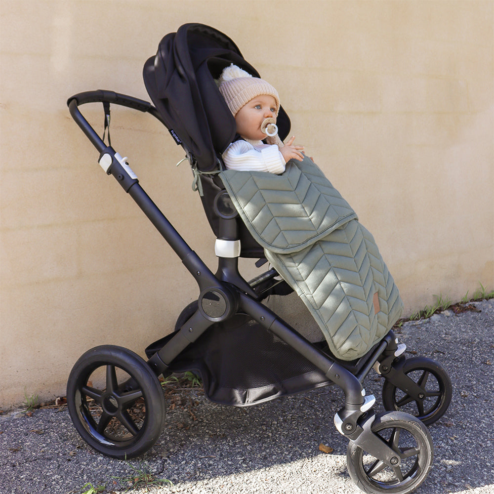 THE MUSE EDITION LINEN PRAM COSY- SAGE