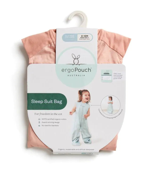 ERGOPOUCH SLEEP SUIT BAG 0.3 TOG - HONEYBEES