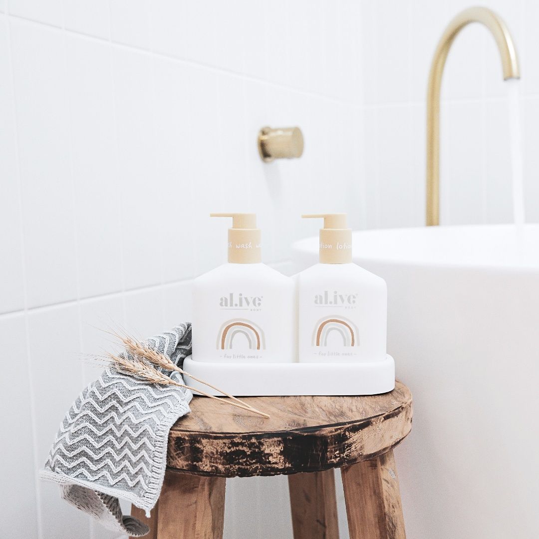 AL.IVE - BABY DUO (HAIR/BODY WASH & LOTION + TRAY - GENTLE PEAR)