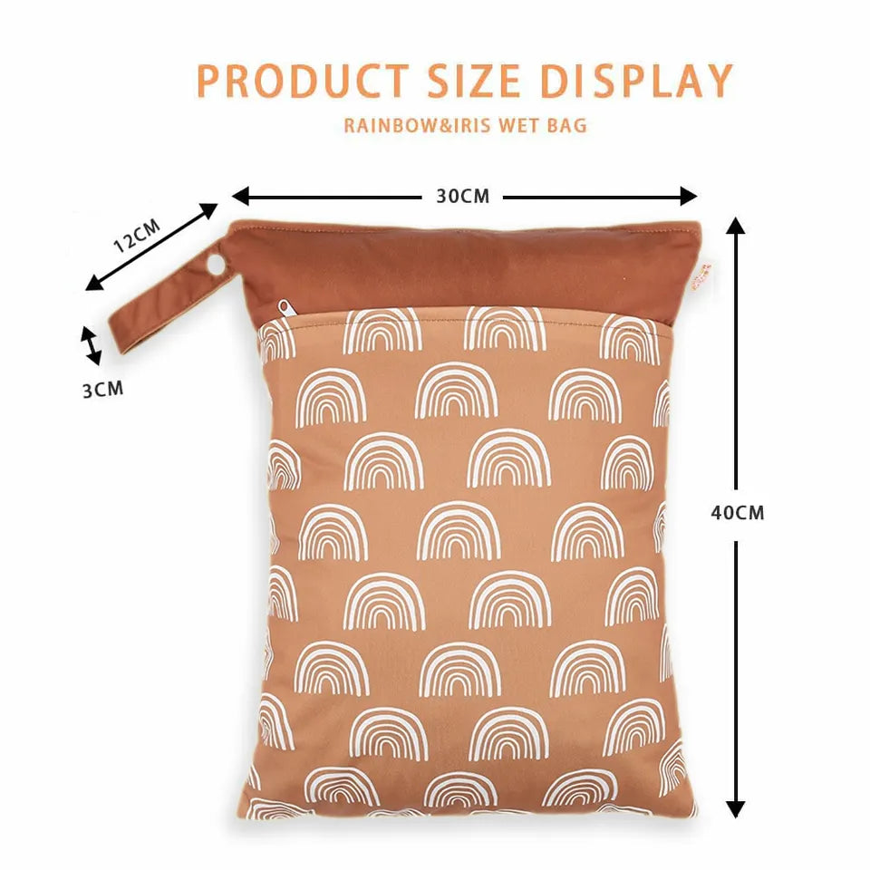 RAINBOW AND IRIS - WATERPROOF DOUBLE POCKET WET BAG