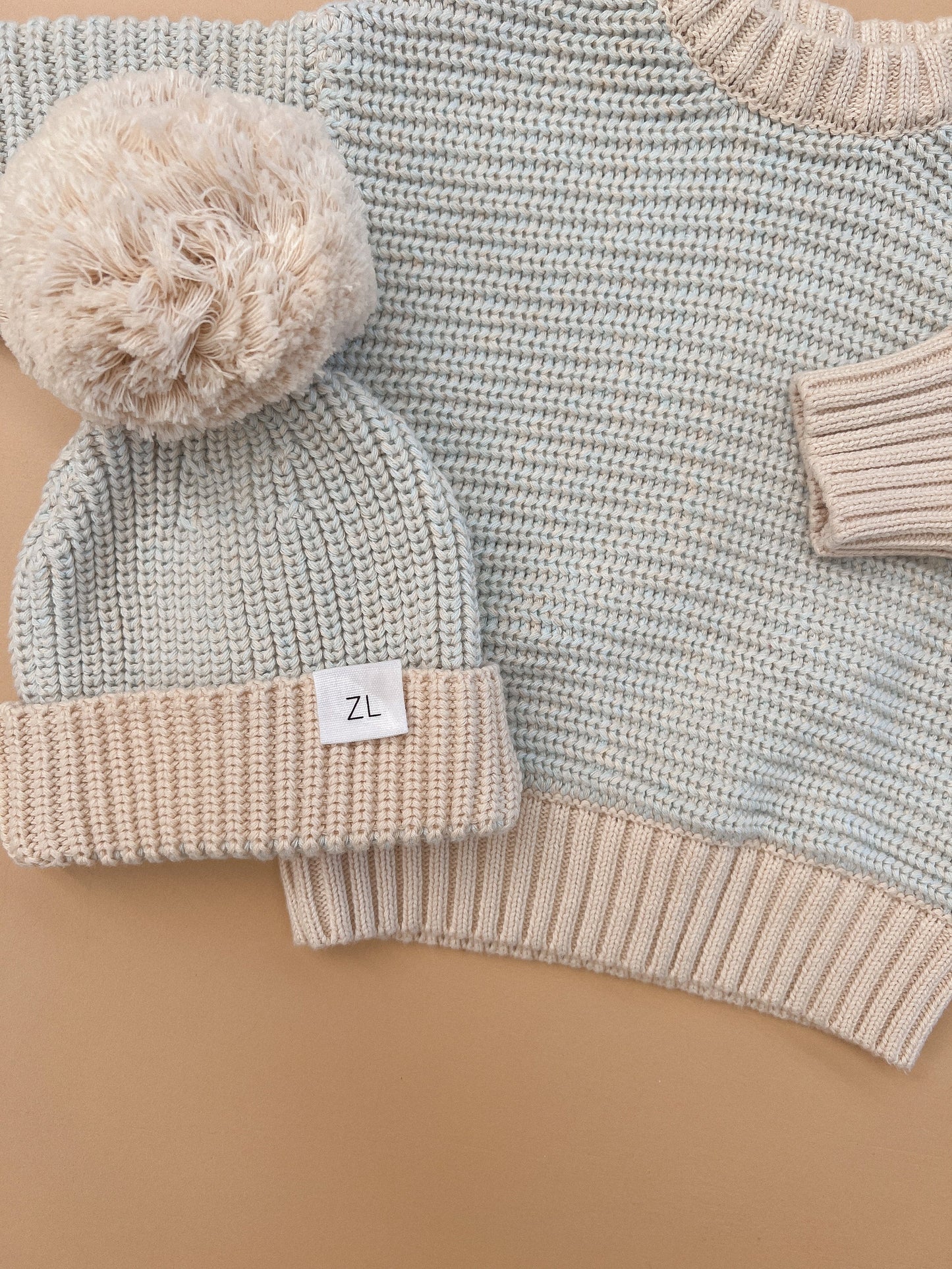 ZIGGY LOU KNITTED JUMPER - COAST