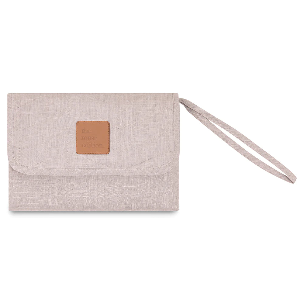 THE MUSE EDITION LINEN CHANGE MAT - CLOUD