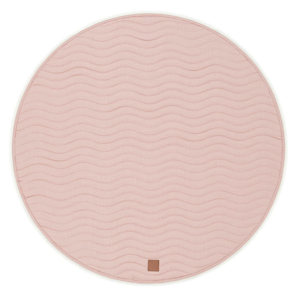 THE MUSE EDITION LINEN BABY PLAY MAT - BLUSH