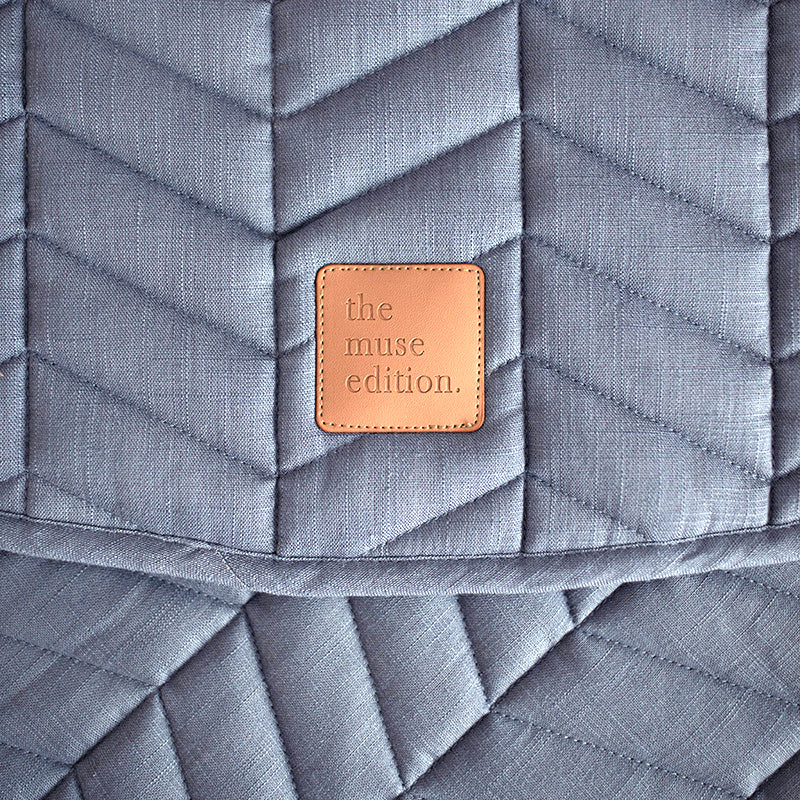 THE MUSE EDITION LINEN BABY PLAY MAT - OCEAN