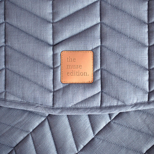 THE MUSE EDITION LINEN BABY PLAY MAT - OCEAN
