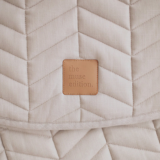 THE MUSE EDITION LINEN BABY PLAY MAT - CLOUD