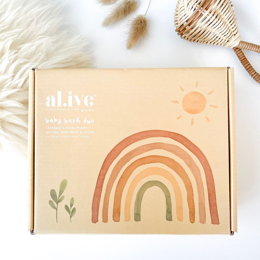 AL.IVE - BABY DUO (HAIR/BODY WASH & LOTION + TRAY - GENTLE PEAR)