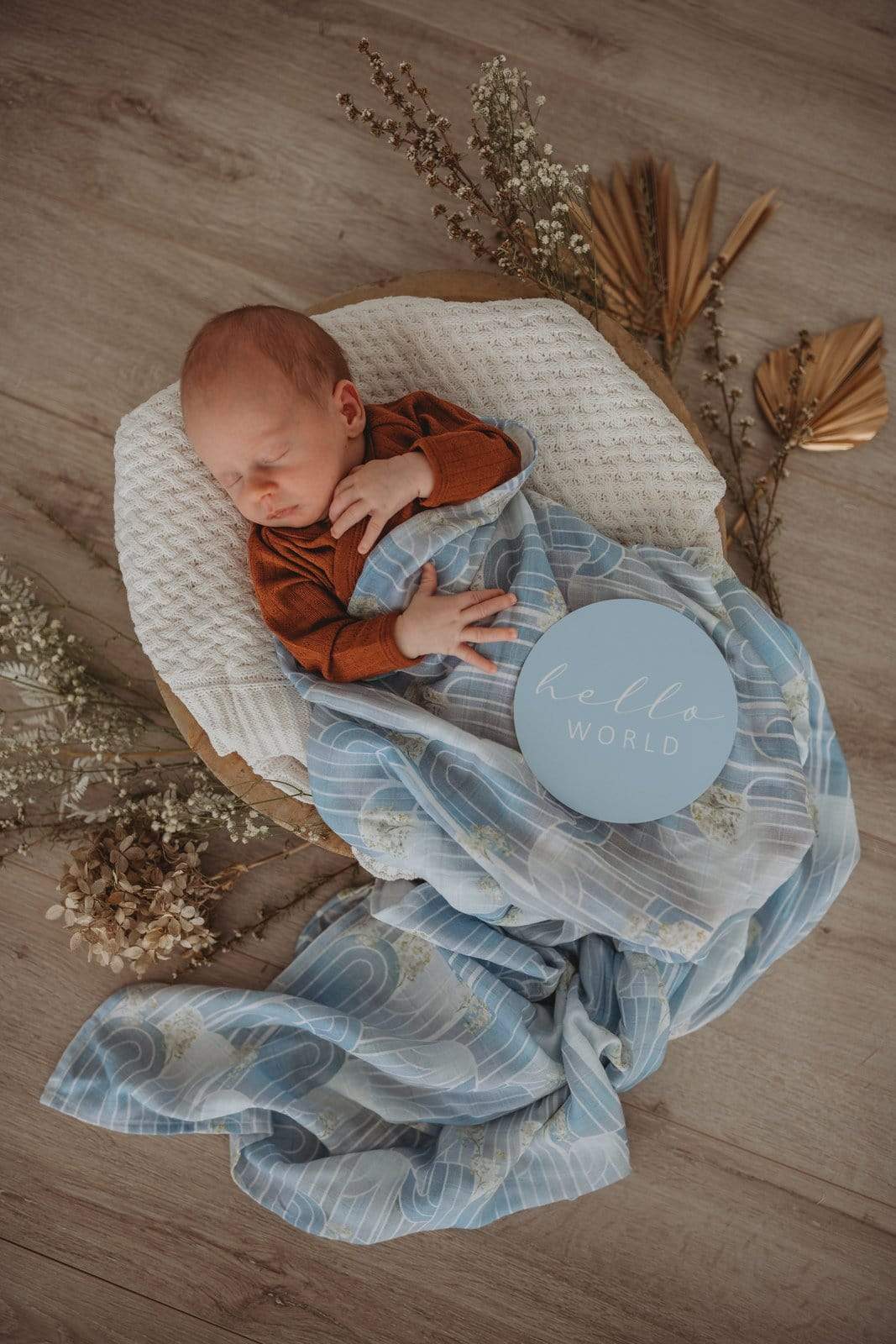 Snuggle Hunny Kids Milestone Cards Eventide & Ice Blue | Miss Kyree Loves | Reversible Milestone Cards