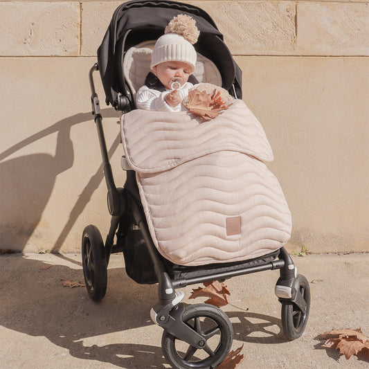 THE MUSE EDITION LINEN PRAM COSY- NATURAL