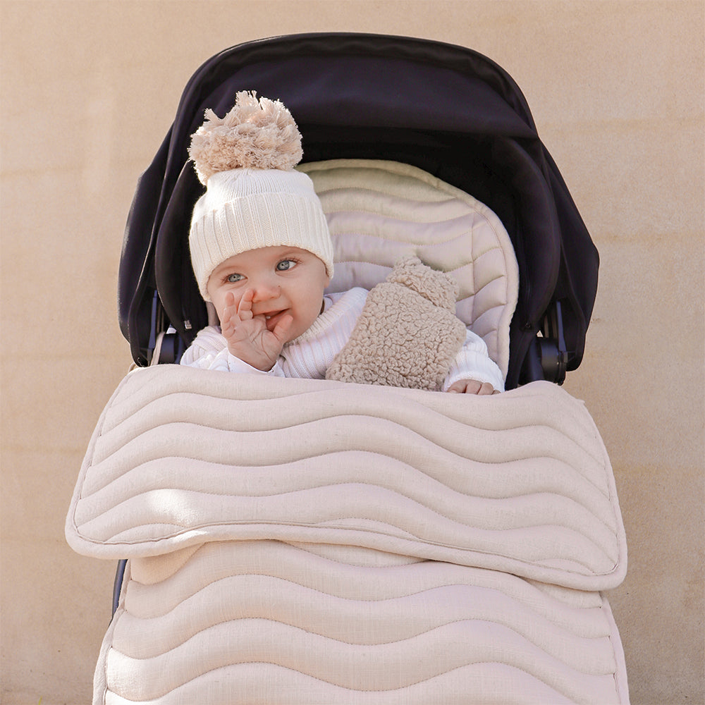 THE MUSE EDITION LINEN PRAM COSY- NATURAL