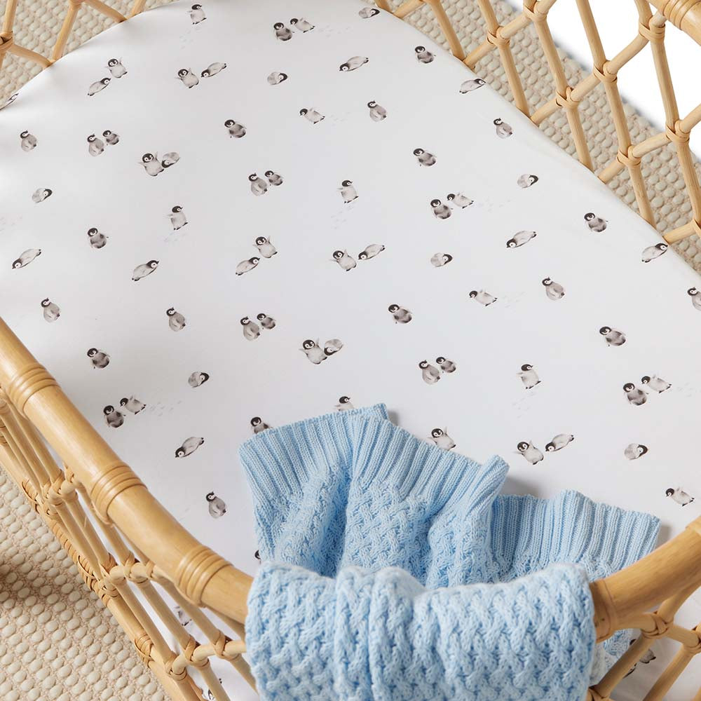 SNUGGLE HUNNY PENGUIN BASSINET SHEET