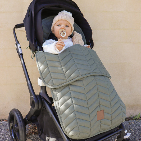 THE MUSE EDITION LINEN PRAM COSY- SAGE