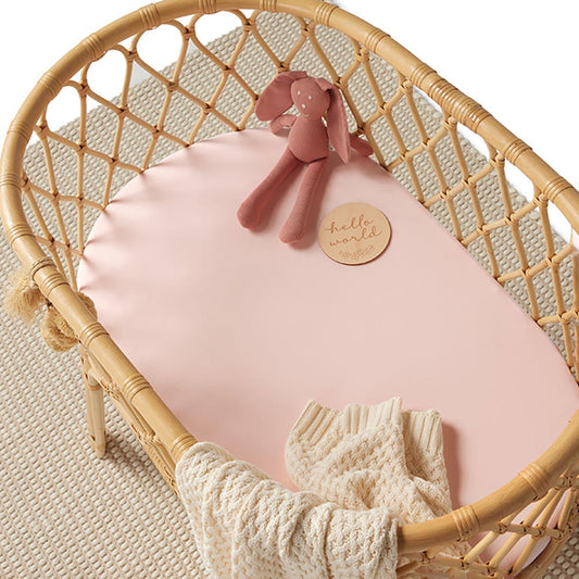 SNUGGLE HUNNY BABY PINK BASSINET SHEET