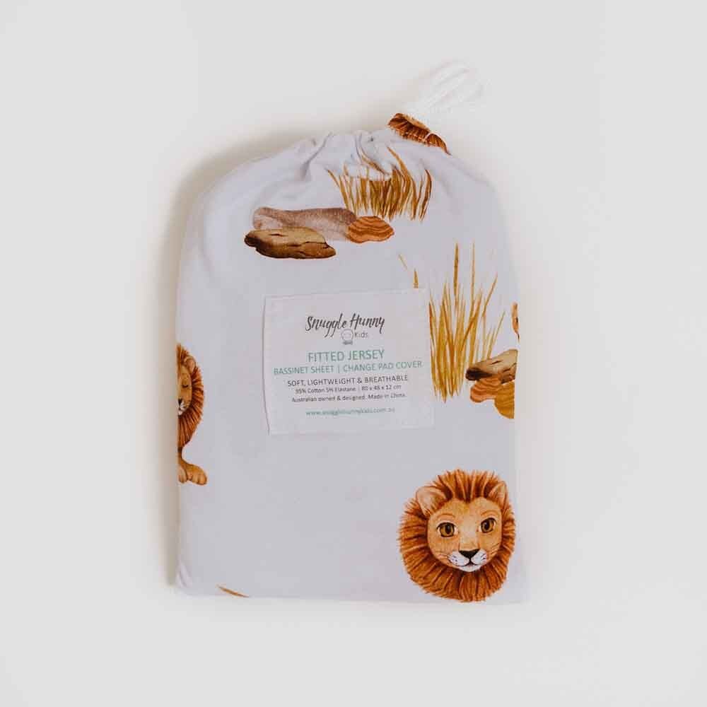 SNUGGLE HUNNY LION BASSINET SHEET