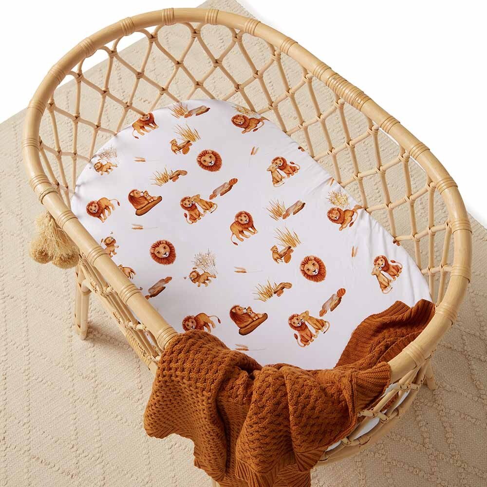 SNUGGLE HUNNY LION BASSINET SHEET