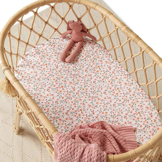 SNUGGLE HUNNY SPRING FLORAL BASSINET SHEET