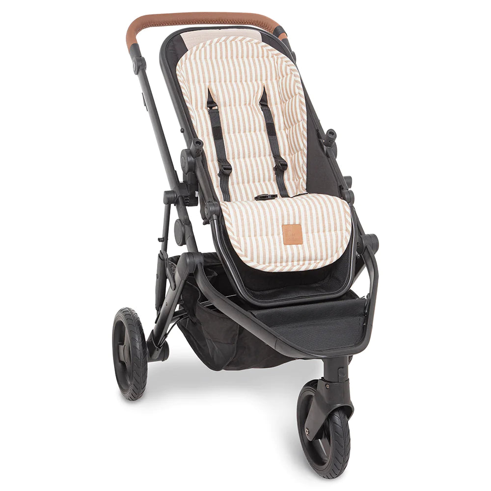 THE MUSE EDITION UNIVERSAL LINEN PRAM LINER - STRIPE