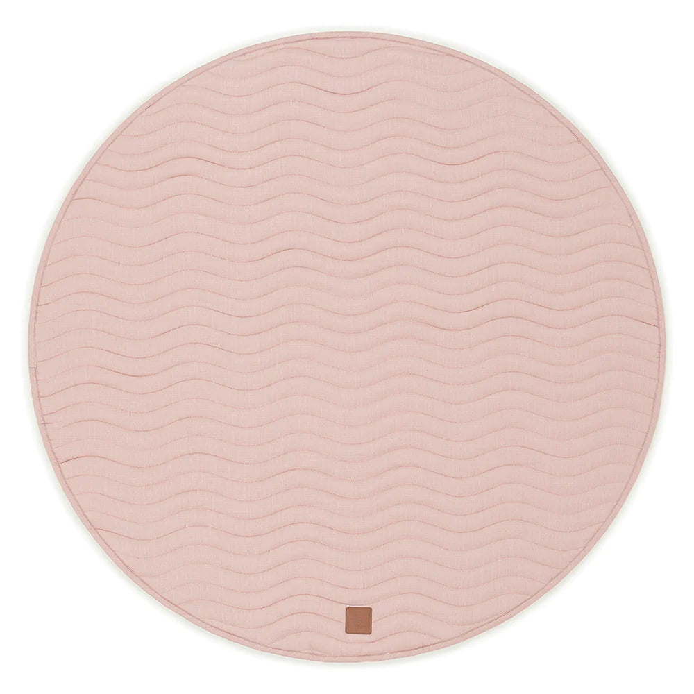 THE MUSE EDITION LINEN BABY PLAY MAT - BLUSH