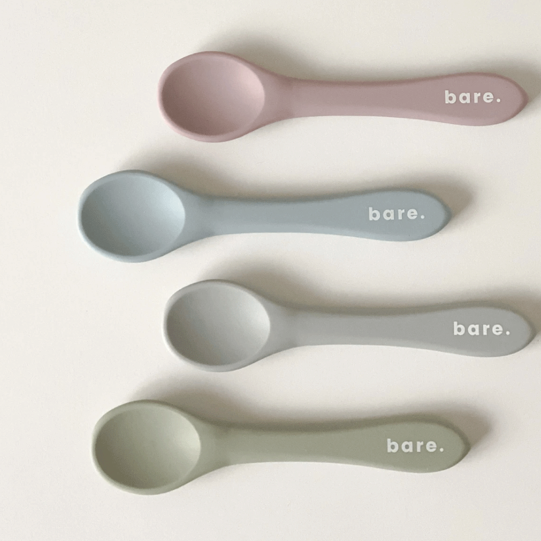 Bare The Label Feeding Sage Silicone Spoon  |  Bare The Label